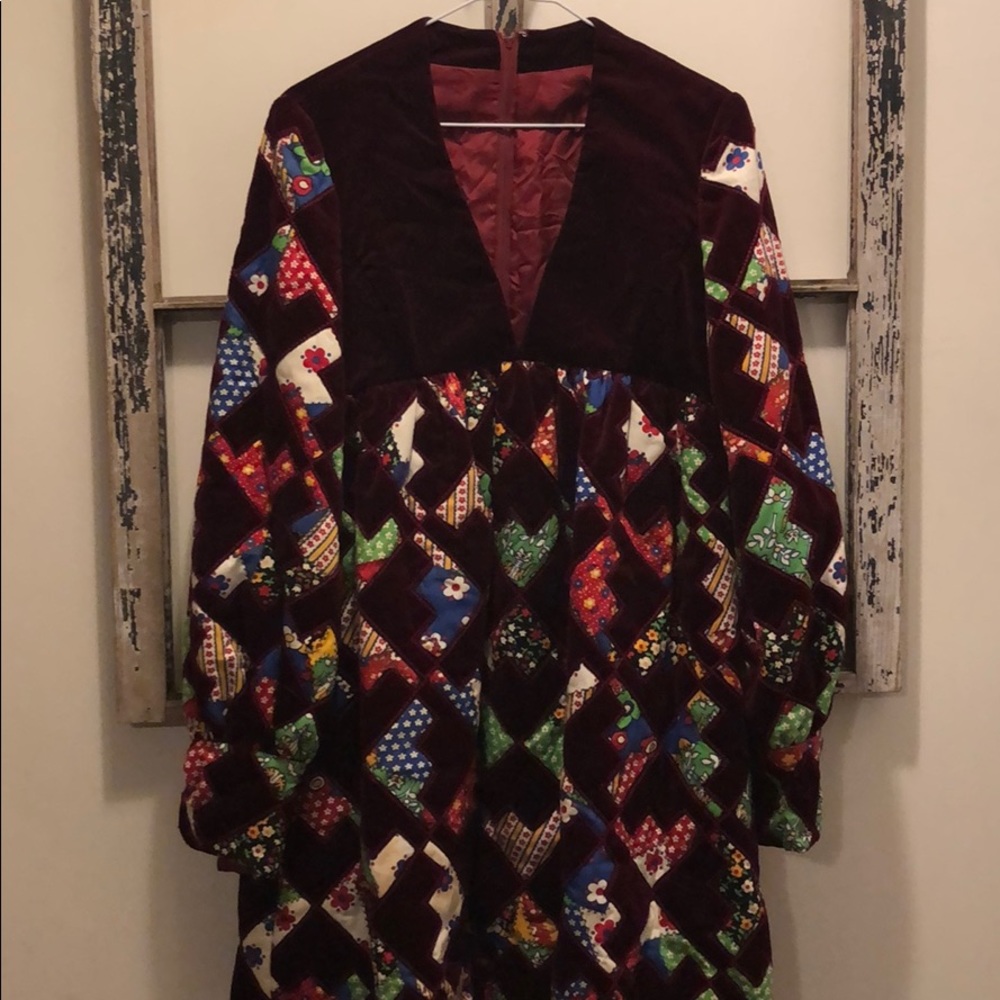 Vintage 60s Quilted Dress